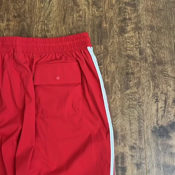 adidas Red Sweatpants with White Stripes - Picture 13 of 16